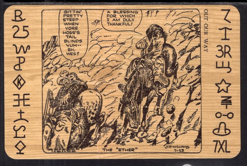 The Ether J R Williams Western Comic