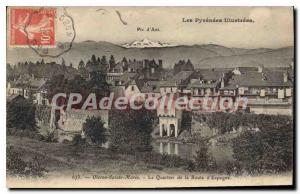 Postcard Old Oloron Sainte Marie Le Quartier De La Route D'Espagne