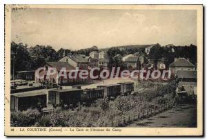 Postcard Old La Courtine La Gare Du Camp And I'Avenue