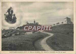 Postcard Modern Satuario Basilica Della Guardia N S Sul Monte Figogna (814 m ...