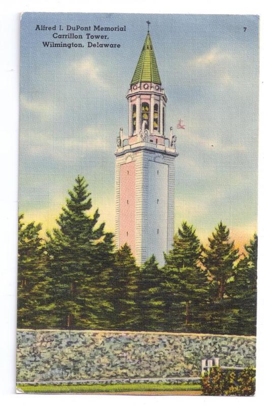 Carillon Tower Alfred I. DuPont Memorial Wilmington DE Linen