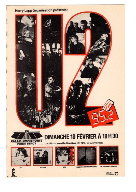 U2, Paris Bercy  Rock Musicians