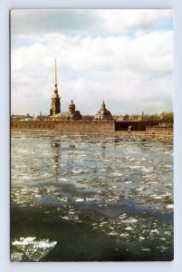 Peter and Paul Fortress Leningrad Russia USSR UNP Chrome Postcard J16