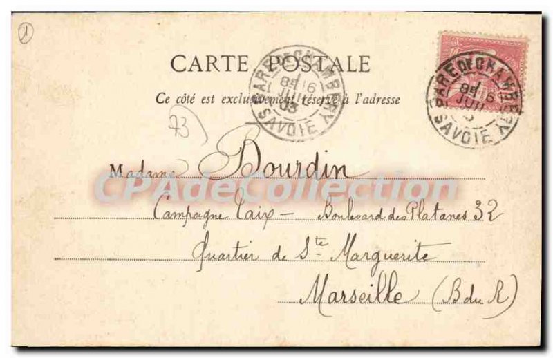 Old Postcard Chambery Antoine Favre Monument