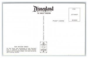Disneyland New Orleans Street 1-532 Anaheim CA UNP Unused Chrome Postcard U14