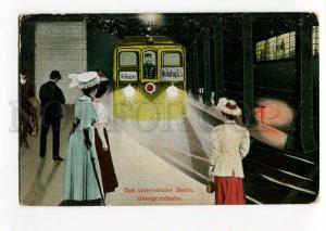 271173 GERMANY BERLIN underground METRO Vintage postcard