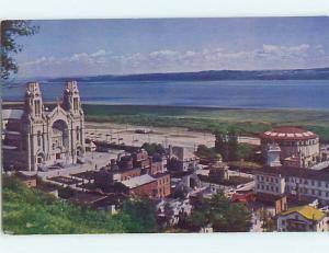 Unused Pre-1980 TOWN VIEW SCENE Ste. Anne De Beaupre Quebec QC p8869