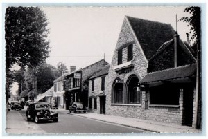 c1940's Restaurant Bar Street View Barbizon France RPPC Photo Postcard