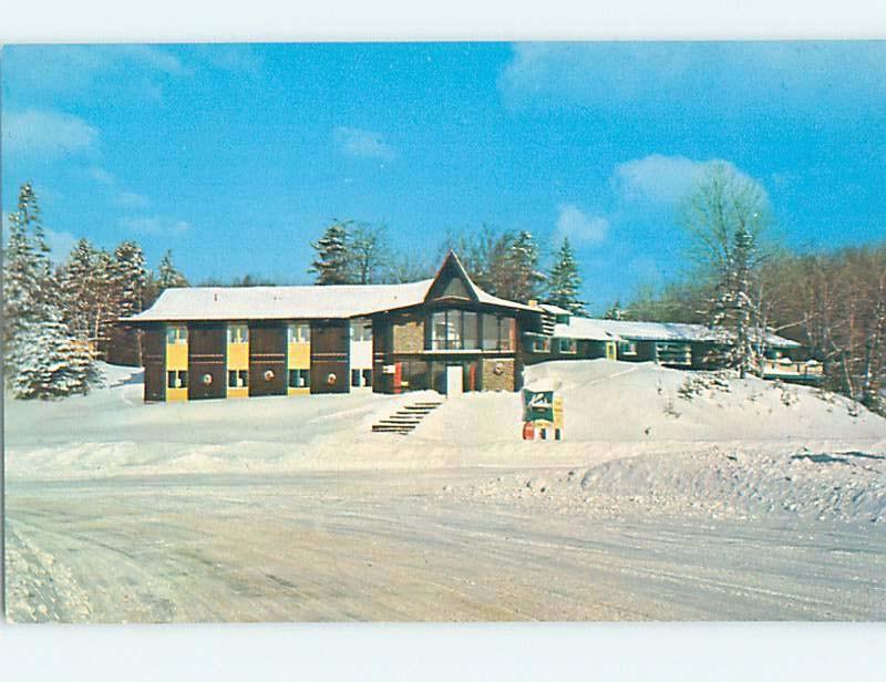 Pre-1980 SKIING - SKIERS PARADISE AT BROMLEY MOUNTAIN MOTEL Manchester VT c5178