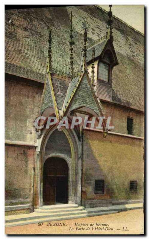 Old Postcard Hospices de Beaune The Gate of God Hotel