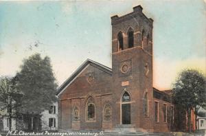 F18/ Williamsburg Ohio Postcard 1908 Clermont M.E. Church Parsonage