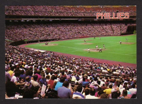 PA Veteran's Stadium Phillies Baseball Park Philadelphia Pennsylvania Postcard