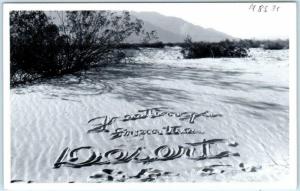 RPPC  GREETINGS FROM THE DESERT Southwest  ca 1940s  Frasher Postcard