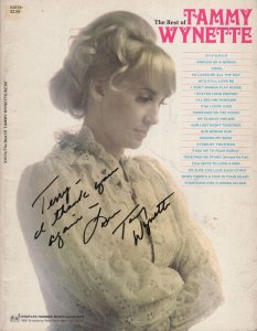 The Best Of Tammy Wynette Hand Signed Sheet Music Photo Album Book