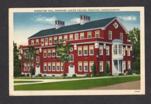 MA Hasseltine Hall Bradford Junior College MASS Massachusetts Postcard