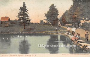 Summer Sport - Liberty, New York NY Postcard