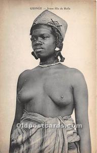 Guinee Jeune fille de Boffa African Nude Unused 