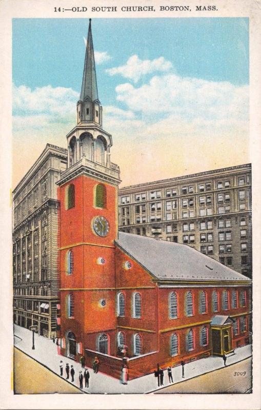 Boston MA~Lot of 5 POSTCARDS 1920s~Faneuil Hall-State Houses-Churches