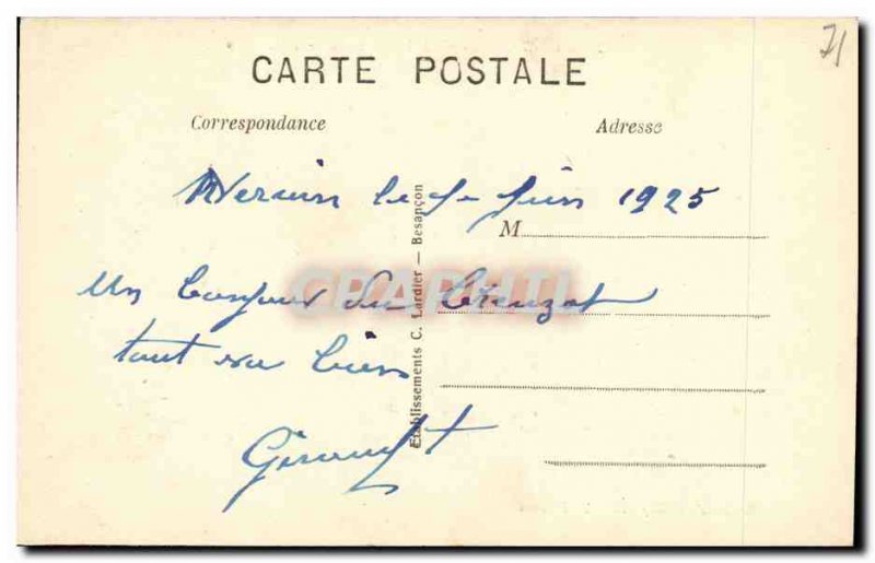 Old Postcard Le Creusot Hotel Dieu