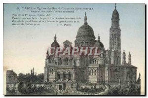 Old Postcard Paris Church of the Sacred Heart of Montmartre