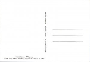 Vintage Postcard Stonehenge, Wiltshire 4X6 CON3
