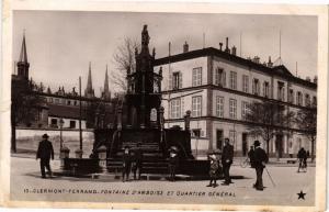 CPA CLERMONT-FERRAND - Fontaine d'Amboise et Quartier général (221685)