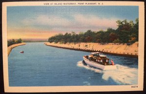 Vintage Postcard 1930-1945 View at Inland Waterway Point Pleasant, New Jersey NJ