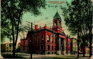 Essex County Courthouse Building Lawrence MA  Massachusetts 1908 DB Postcard F1