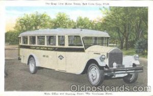 The Newhouse Hotel, Gray Line Buses, Salt Lake City, Utah, UT, USA Bus Unused 