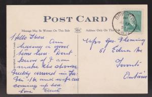 Comic Postcard - Women On Beach Man With Telescope - Used 1951