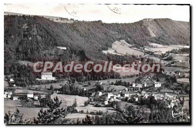 Postcard Old Vic on Cere Cantal General view of the station area