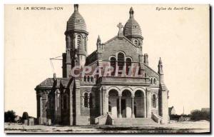 Old Postcard La Roche sur Yon Church of the Sacred Heart