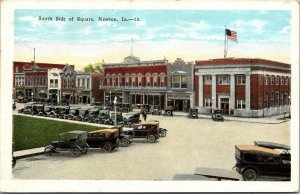 Postcard South Side Square in Newton, Iowa~132083