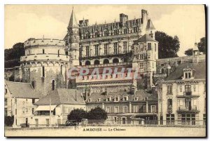 Postcard Old Amboise Chateau