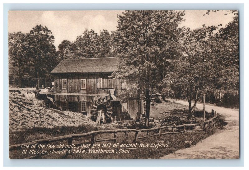 C.1907-10s New England At Messerschmidt's Lake, Westbrook, Conn. F76E