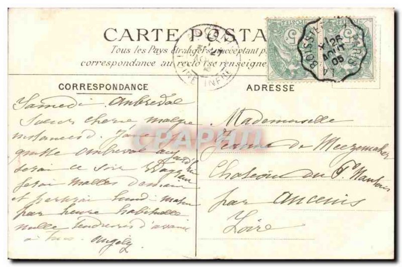 Domont Old Postcard L & # 39eglise