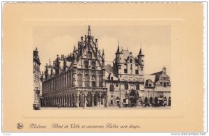 MALINES, Antwerp, Belgium; Hotel de Ville et anciennes Halles aux draps, 00-10s