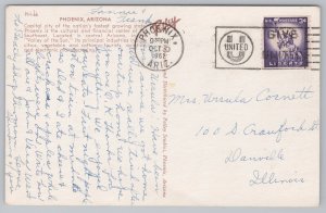 State View~Air View Phoenix Arizona~Vintage Postcard