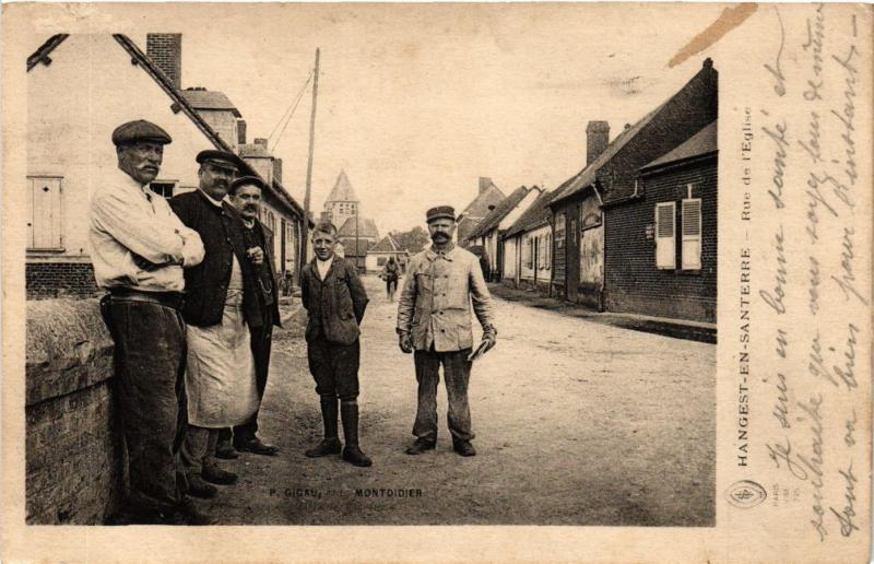 CPA HANGEST-en-SANTERRE - Rue de l'Église (295477)