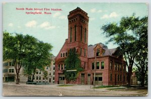 Springfield Massachusetts~Belltower~Ivy-Pants~N Main Street Fire Station~1912 