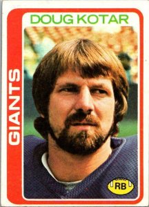 1978 Topps Football Card Doug Kotar New York Giants sk7268