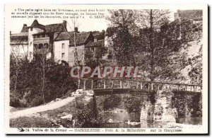 Old Postcard Valley of the Creuse Gargilesse Bridge Billardiere