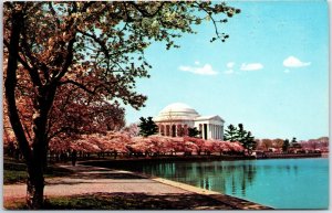 VINTAGE POSTCARD THE JEFFERSON MEMORIAL AT WASHINGTON D.C. c. 1960 DEXTER PRESS