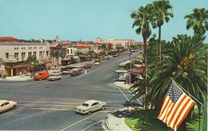 Daytona Beach, Florida/FL Postcard, Beach Street, 1950's Cars