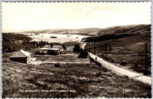 Postcard RPPC c1966 Scotland The Gareloch From Whistlefield Brae Tea Room