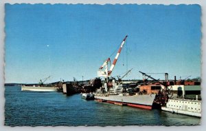 Bath Iron Works   Maine   Postcard