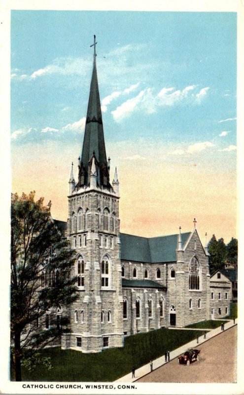 Connecticut Winsted Catholic Church Curteich