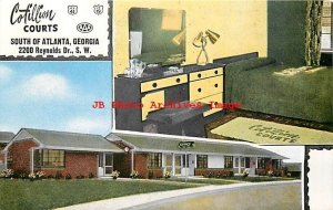 GA, Atlanta, Georgia, Cotillion Courts Motel, MultiView, EC Kropp No 29748