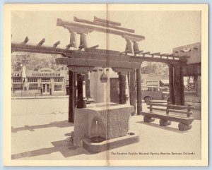 Manitou Springs Colorado Postcard The Stratton Pueblo Mineral Spring Restaurant