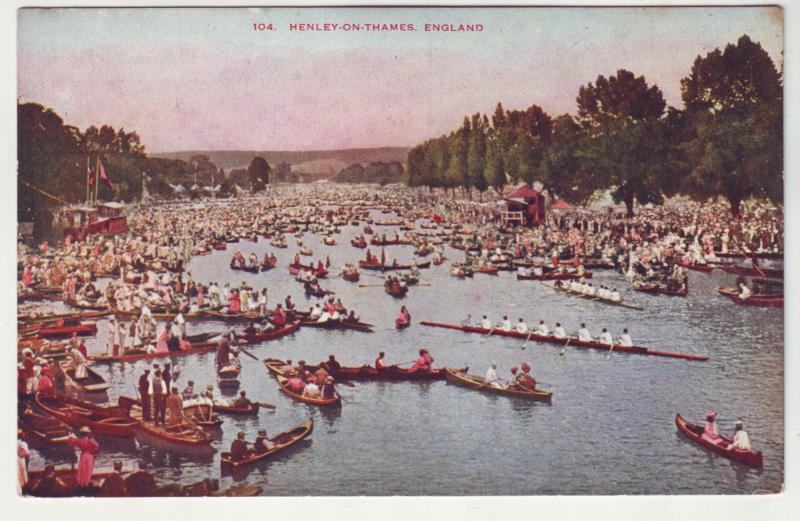 P979 old card the regatta boats henley-on-thames england held since 1839